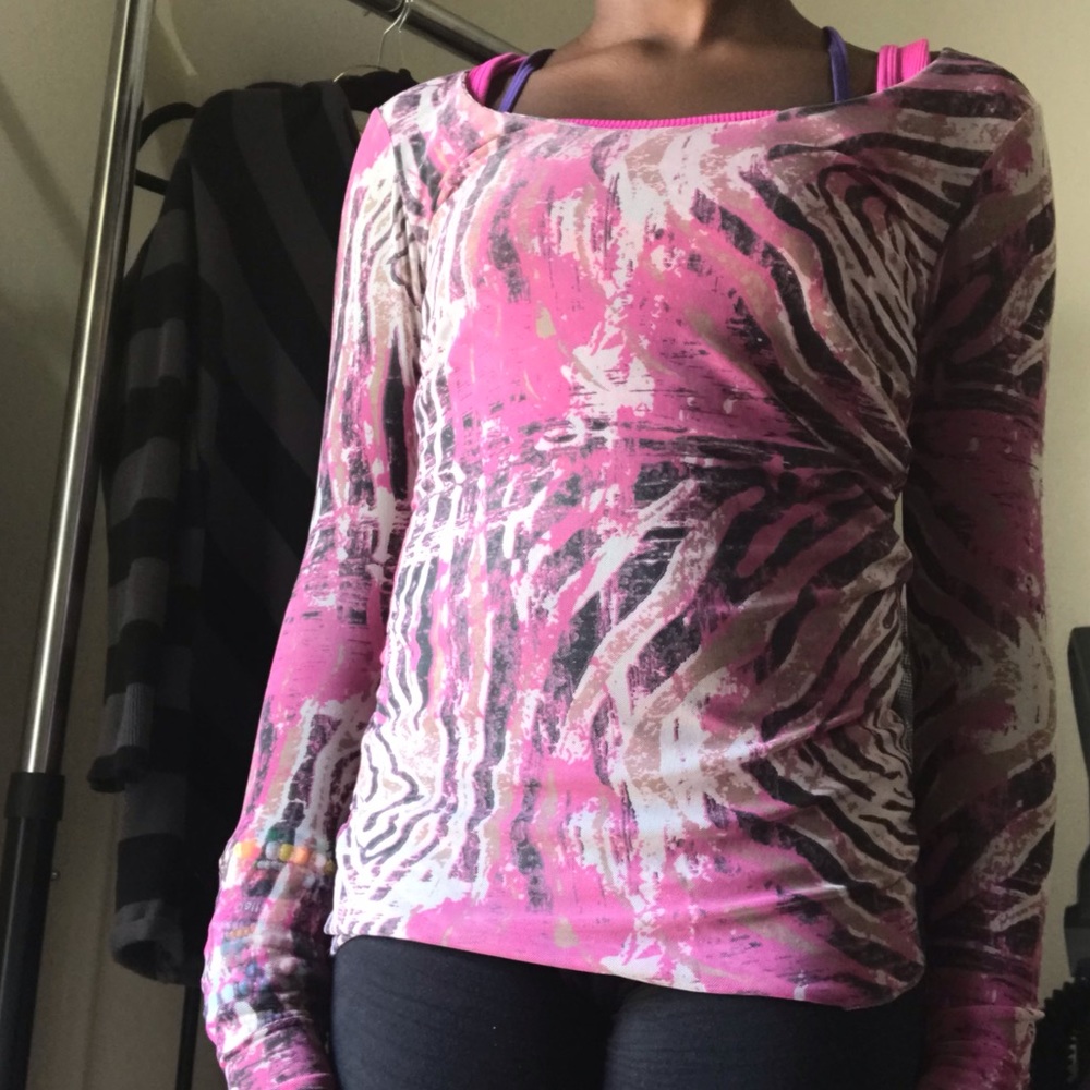 Pink Print Top